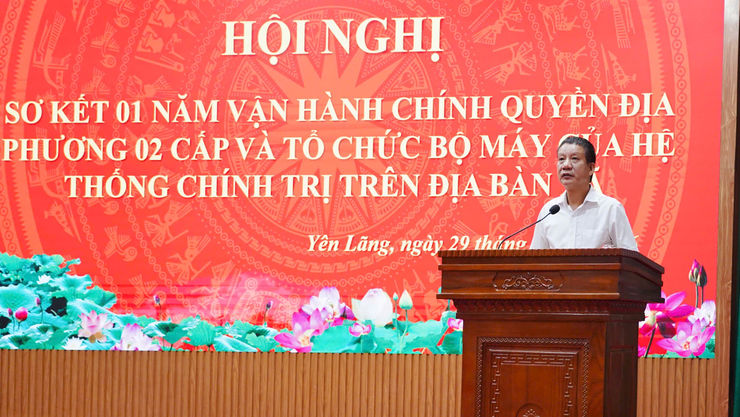 YÊN LÃNG SƠ KẾT MỘT NĂM VẬN HÀNH MÔ HÌNH CHÍNH QUYỀN ĐỊA PHƯƠNG HAI CẤP - Ảnh 4.