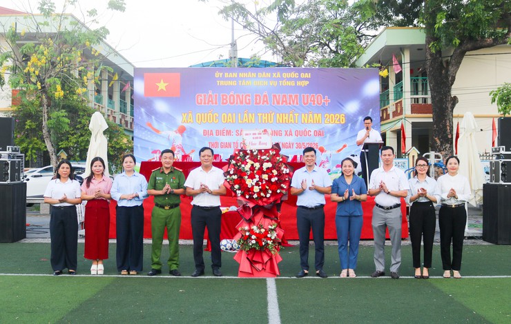 Khai mạc giải bóng đá U40+ xã Quốc Oai lần thứ I năm 2026- Ảnh 6.
