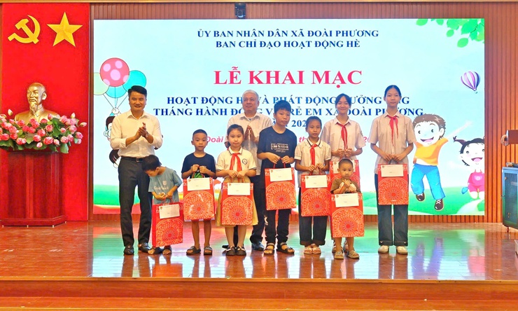 Xã Đoài Phương khai mạc hoạt động hè và phát động Tháng hành động vì trẻ em năm 2026- Ảnh 3.