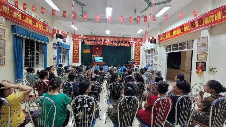 HỘI LHPN XÃ THANH OAI TỔ CHỨC TUYÊN TRUYỀN CÔNG TÁC GIẢI PHÓNG MẶT BẰNG THỰC HIỆN DỰ ÁN KHU ĐÔ THỊ THỂ THAO OLYMPIC- Ảnh 1.