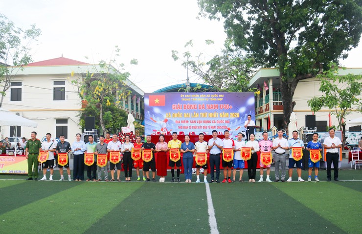 Khai mạc giải bóng đá U40+ xã Quốc Oai lần thứ I năm 2026- Ảnh 8.