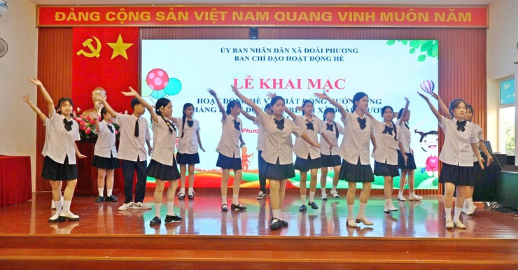 Xã Đoài Phương khai mạc hoạt động hè và phát động Tháng hành động vì trẻ em năm 2026- Ảnh 6.