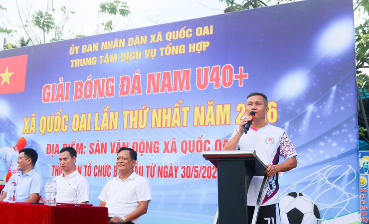 Khai mạc giải bóng đá U40+ xã Quốc Oai lần thứ I năm 2026- Ảnh 9.