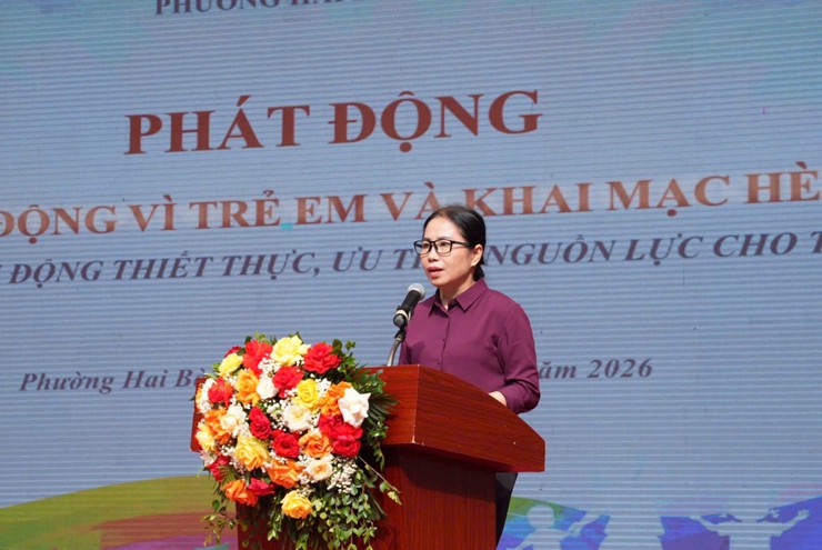 Phường Hai Bà Trưng tổ chức Chương trình “ Thắp sáng những ước mơ xanh”, phát động Tháng hành động vì trẻ em và khai mạc Hè năm 2026.- Ảnh 10.