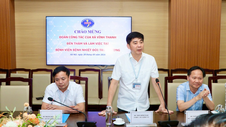 LỄ KÝ KẾT HỢP TÁC GIỮA TRẠM Y TẾ XÃ VĨNH THANH VÀ BỆNH VIỆN BỆNH NHIỆT ĐỚI TRUNG ƯƠNG- Ảnh 3.