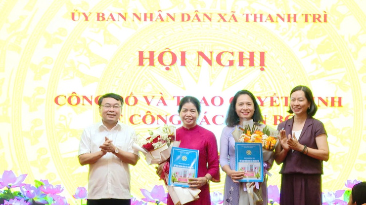 UBND xã Thanh Trì công bố và trao quyết định điều động, bổ nhiệm cán bộ quản lý giáo dục năm 2026- Ảnh 4.
