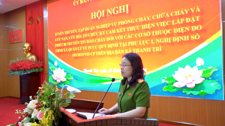 Tăng cường ý thức phòng cháy chữa cháy cho các hộ kinh doanh tại xã Thanh Trì- Ảnh 2.