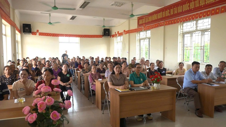 Hội Nông dân xã Thanh Oai tuyên truyền công tác giải phóng mặt bằng Dự án Khu đô thị thể thao Olympic tại thôn Cát Động- Ảnh 2.