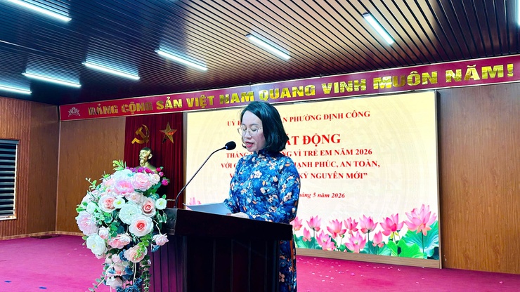 Trẻ em hạnh phúc, an toàn, vững bước trong kỷ nguyên số – thông điệp từ lễ phát động hè tại Định Công- Ảnh 4.