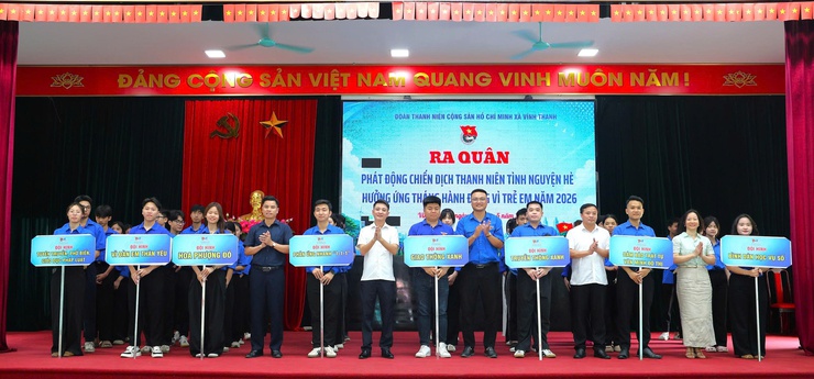 Vĩnh Thanh khai mạc lớp tập huấn phụ trách thiếu nhi hè, phát động Chiến dịch Thanh niên tình nguyện hè năm 2026- Ảnh 7.