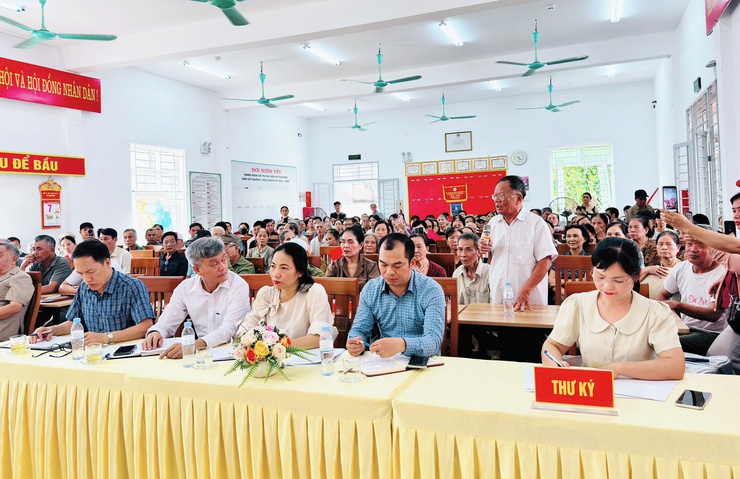 Cử tri thôn 1, 2, 3 Vạn Phúc, xã Nam Phù gửi gắm nhiều tâm tư, kiến nghị về dự án trục Đại lộ cảng quan Sông Hồng- Ảnh 1.