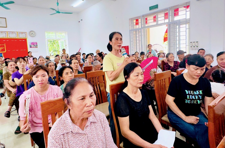 Cử tri thôn 1, 2, 3 Vạn Phúc, xã Nam Phù gửi gắm nhiều tâm tư, kiến nghị về dự án trục Đại lộ cảng quan Sông Hồng- Ảnh 3.
