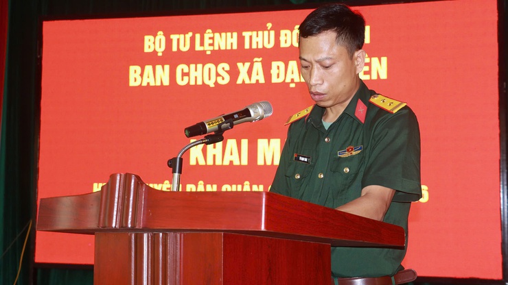 Khai mạc huấn luyện Dân quân cơ động xã Đại Xuyên năm 2026- Ảnh 2.