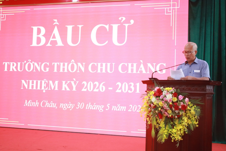 Xã Minh Châu tổ chức thành công bầu cử Trưởng thôn nhiệm kỳ 2026 – 2031- Ảnh 2.