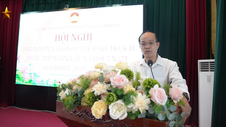 Uỷ ban MTTQ Việt Nam xã An Khánh tổ chức Hội nghị phản biện xã hội dự thảo Kế hoạch phát triển kinh tế xã hội 5 năm giai đoạn 2026 - 2030- Ảnh 1.