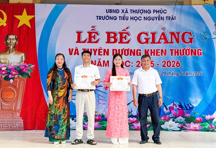 Trường Tiểu học Nguyễn Trãi Lễ bế giảng và tuyên dương, khen thưởng năm học 2025 - 2026- Ảnh 2.