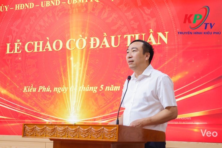 Xã Kiều Phú tổ chức Lễ chào cờ đầu tuần tháng 5; đánh giá kết quả tháng 4, triển khai nhiệm vụ trọng tâm tháng 5- Ảnh 3.