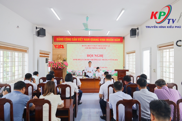 Chi bộ Phòng Kinh tế xã Kiều Phú tổ chức sinh hoạt thường kỳ tháng 5 năm 2026- Ảnh 1.