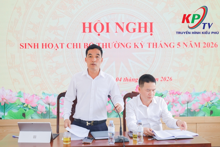 Chi bộ Phòng Kinh tế xã Kiều Phú tổ chức sinh hoạt thường kỳ tháng 5 năm 2026- Ảnh 13.