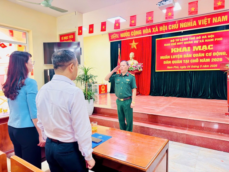 Nam Phù: Nâng cao chất lượng Dân quân tự vệ, đáp ứng yêu cầu nhiệm vụ trong tình hình mới- Ảnh 1.