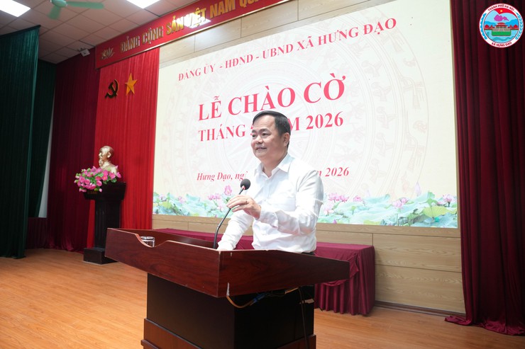 XÃ HƯNG ĐẠO TỔ CHỨC LỄ CHÀO CỜ THÁNG 5 NĂM 2026 – CÔNG BỐ QUYẾT ĐỊNH VỀ CÔNG TÁC CÁN BỘ VÀ KHEN THƯỞNG PHONG TRÀO THI ĐUA- Ảnh 10.