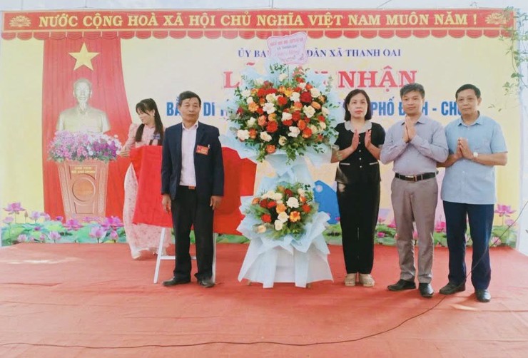 Xã Thanh Oai đón nhận Bằng xếp hạng Di tích cấp Thành phố Đình – Chùa Hoạch An- Ảnh 1.