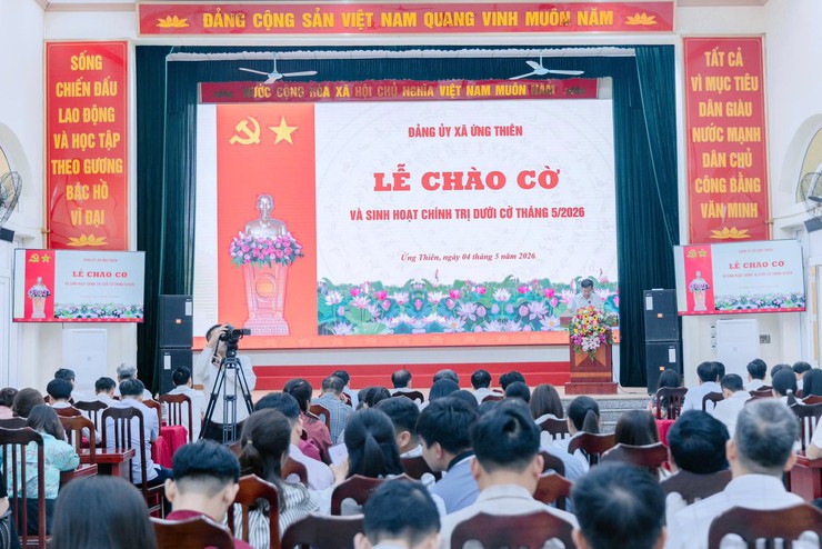 XÃ ỨNG THIÊN TỔ CHỨC SINH HOẠT DƯỚI CỜ THÁNG 5/2026, TRIỂN KHAI NHIỆM VỤ TRỌNG TÂM- Ảnh 3.