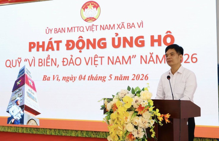 Xã Ba Vì: Tổ chức lễ chào cờ, triển khai nhiệm vụ tháng 5 và phát động ủng hộ Quỹ “Vì biển, đảo Việt Nam” năm 2026- Ảnh 2.