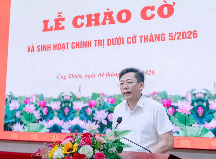 XÃ ỨNG THIÊN TỔ CHỨC SINH HOẠT DƯỚI CỜ THÁNG 5/2026, TRIỂN KHAI NHIỆM VỤ TRỌNG TÂM- Ảnh 2.