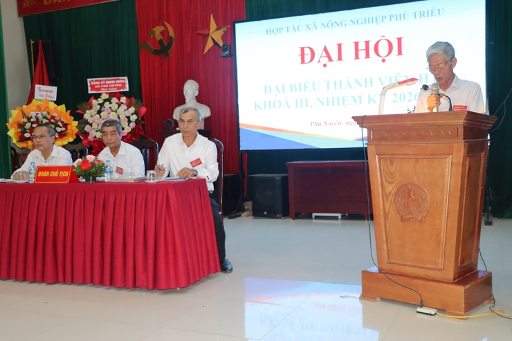 Đại hội Đại biểu thành viên Hợp tác xã nông nghiệp Phú Triều khóa III, nhiệm kỳ 2026 – 2031- Ảnh 2.