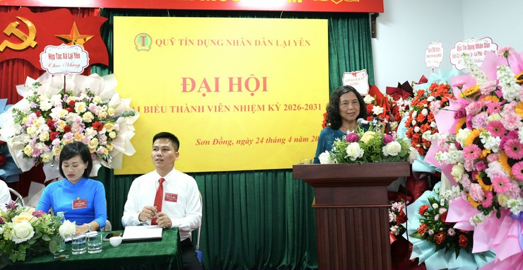 Quỹ tín dụng nhân dân Lại Yên tổ chức Đại hội đại biểu thành viên nhiệm kỳ 2026 - 2031- Ảnh 8.