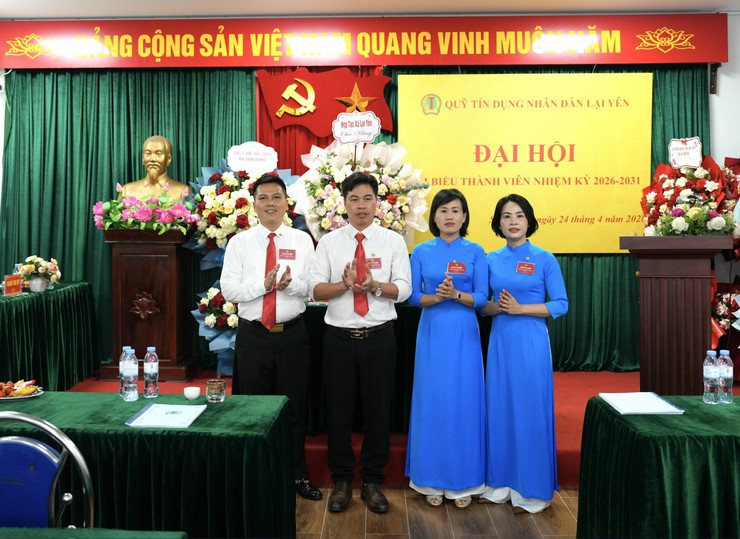 Quỹ tín dụng nhân dân Lại Yên tổ chức Đại hội đại biểu thành viên nhiệm kỳ 2026 - 2031- Ảnh 9.