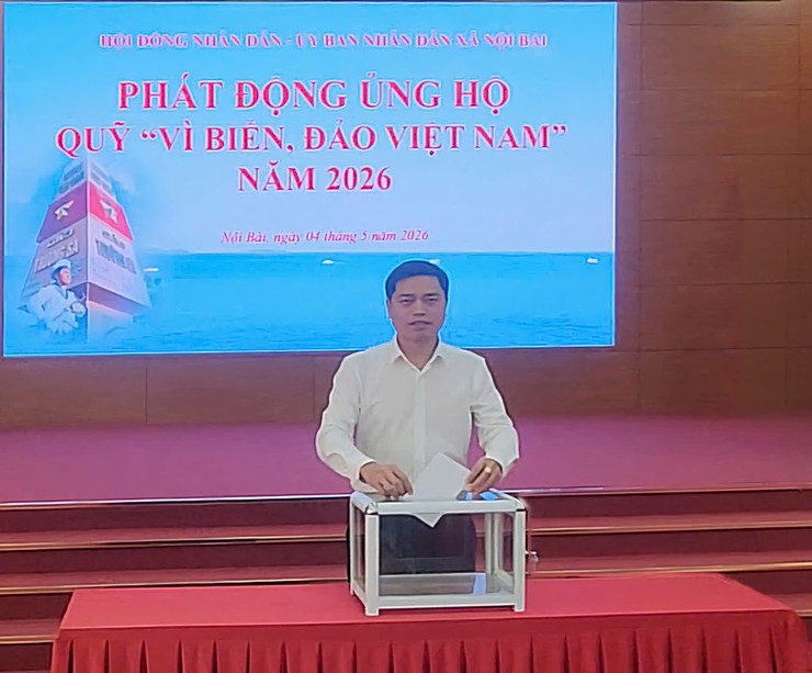 HĐND - UBND xã Nội Bài tổ chức Lễ chào cờ tháng 5/2026- Ảnh 4.