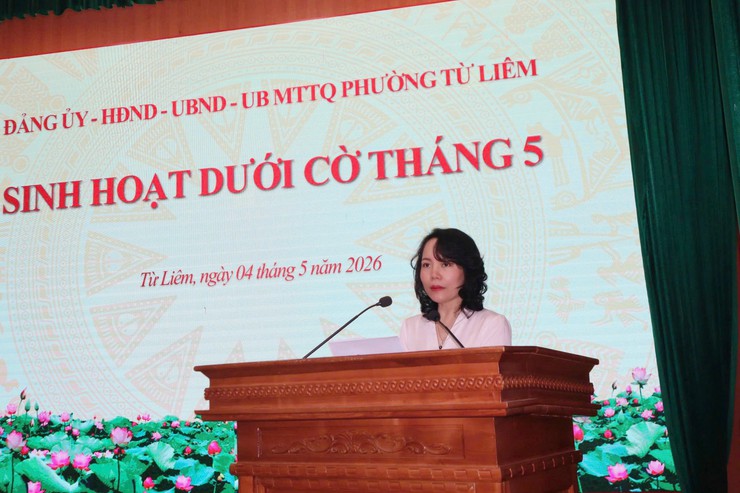 Đảng ủy - HĐND - UBND - Uỷ ban MTTQ phường Từ Liêm tổ chức sinh hoạt dưới cờ tháng 5/2026

- Ảnh 2.