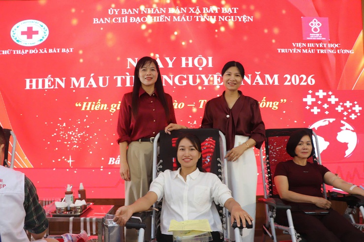 Xã Bất Bạt tổ chức Ngày hội hiến máu tình nguyện đợt 1 năm 2026- Ảnh 5.