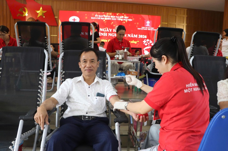 Xã Bất Bạt tổ chức Ngày hội hiến máu tình nguyện đợt 1 năm 2026- Ảnh 7.