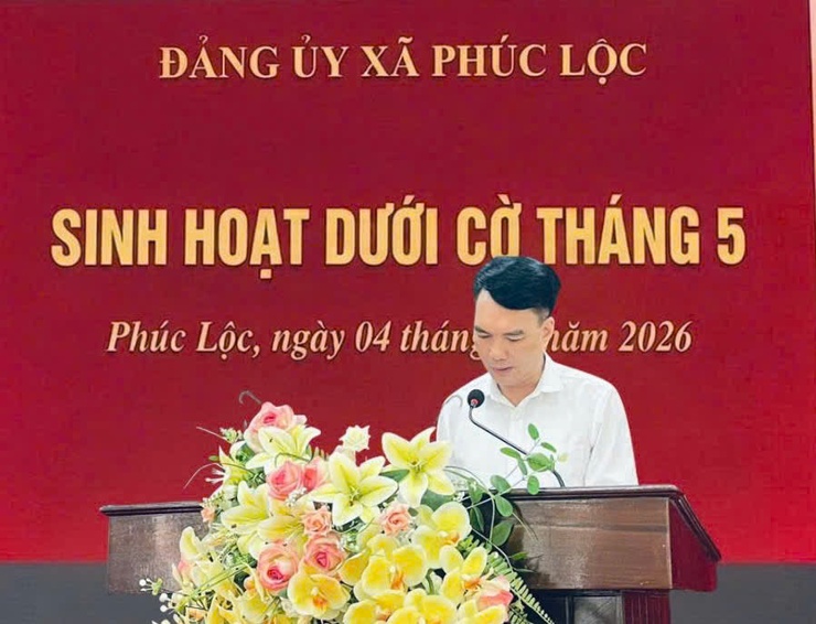 Xã Phúc Lộc tổ chức sinh hoạt dưới cờ đầu tháng 5/2026- Ảnh 6.