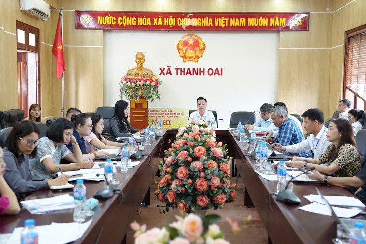 ĐOÀN KIỂM TRA LIÊN NGÀNH SỐ 03 THÀNH PHỐ KIỂM TRA CÔNG TÁC AN TOÀN THỰC PHẨM tại 4 xã Thanh Oai, Tam Hưng, Bình Minh, Dân Hòa- Ảnh 1.