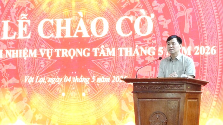 Xã Vật Lại tổ chức Lễ chào cờ đầu tuần và triển khai nhiệm vụ trọng tâm tháng 5 năm 2026- Ảnh 5.
