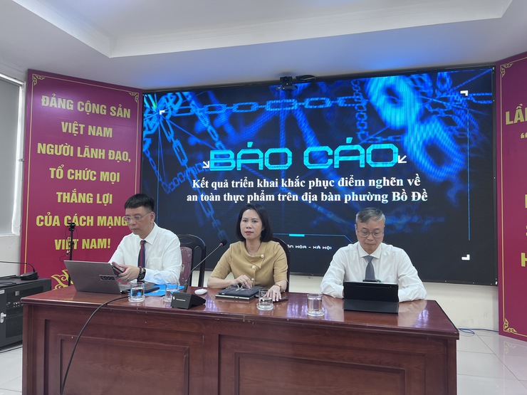TỔ CHỨC GIAO BAN GIẢI QUYẾT ĐIỂM NGHẼN VỀ AN TOÀN THỰC PHẨM TRÊN ĐỊA BÀN PHƯỜNG BỒ ĐỀ- Ảnh 1.