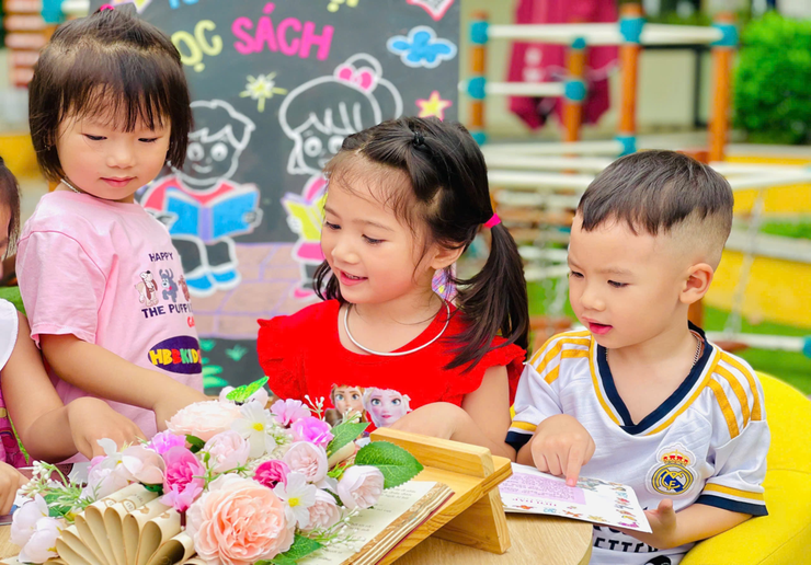 Trường Mầm non Họa Mi tổ chức “Ngày hội sách - Nơi ươm mầm tri thức”- Ảnh 12.