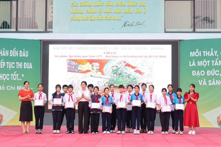 Khơi dậy tinh thần tự học và phát triển văn hoá đọc tại trường THCS Linh Đàm- Ảnh 3.