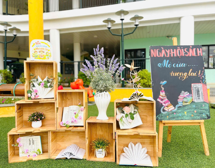 Trường Mầm non Họa Mi tổ chức “Ngày hội sách - Nơi ươm mầm tri thức”- Ảnh 3.