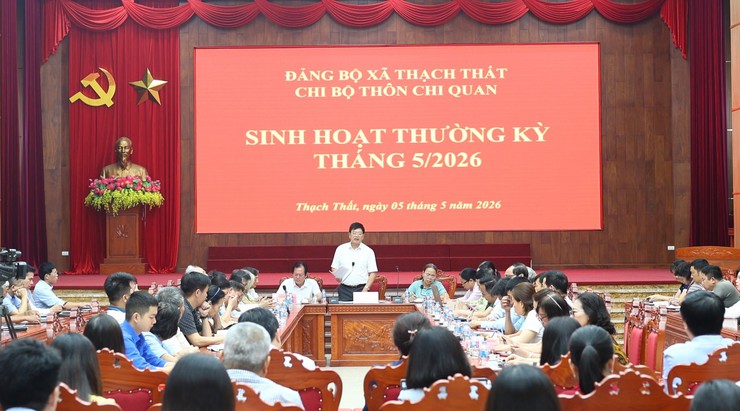 Thạch Thất tổ chức sinh hoạt chi bộ mẫu, lan tỏa cách làm hiệu quả- Ảnh 5.