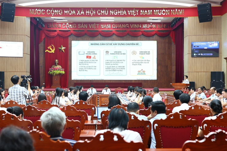 Thạch Thất tổ chức sinh hoạt chi bộ mẫu, lan tỏa cách làm hiệu quả- Ảnh 6.