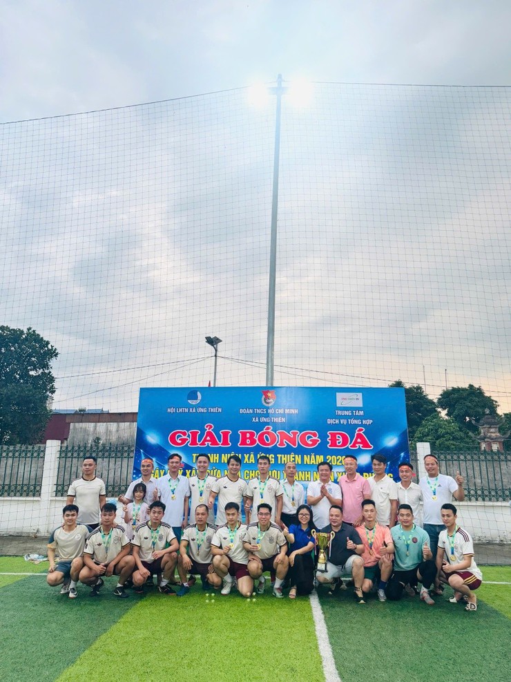 Chung kết Giải bóng đá thanh niên xã Ứng Thiên năm 2026 gây quỹ vì cộng đồng - Ảnh 1.