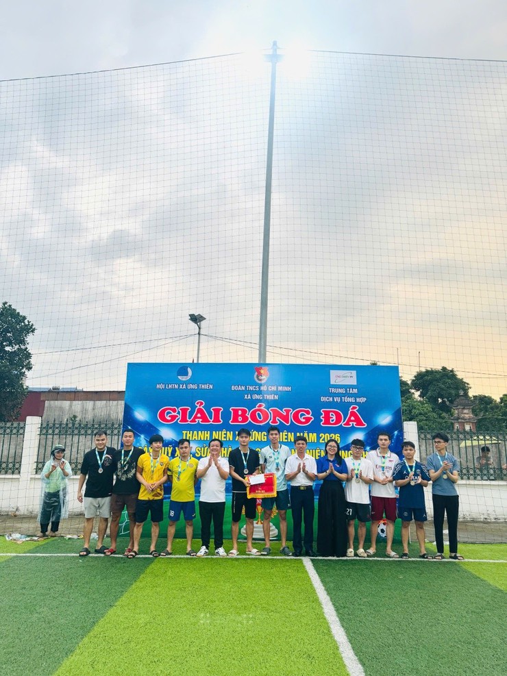 Chung kết Giải bóng đá thanh niên xã Ứng Thiên năm 2026 gây quỹ vì cộng đồng - Ảnh 3.
