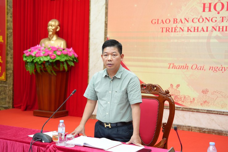 ĐẢNG ỦY XÃ THANH OAI GIAO BAN CÔNG TÁC THÁNG 4, TRIỂN KHAI NHIỆM VỤ THÁNG 5 NĂM 2026- Ảnh 10.