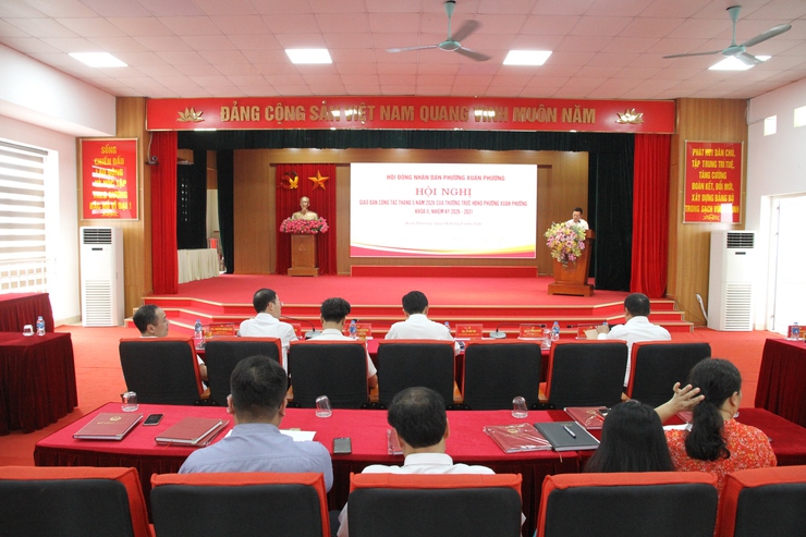 Hội nghị giao ban tháng 5/2026 của HĐND phường Xuân Phương khóa II, nhiệm kỳ 2026–2031- Ảnh 1.