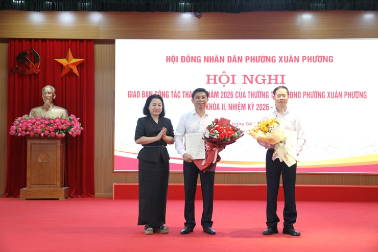 Hội nghị giao ban tháng 5/2026 của HĐND phường Xuân Phương khóa II, nhiệm kỳ 2026–2031- Ảnh 3.